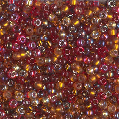 Miyuki 8 Round Seed Bead, Mix - Cranberry Harvest, 22 grams
