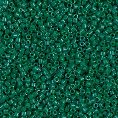 Miyuki Delica Bead 11/0, DB0656, Dyed Opaque Green, 50 grams