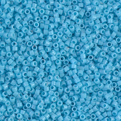 Miyuki Delica Bead 11/0, DB0725, Opaque Turquoise Blue, 50 grams
