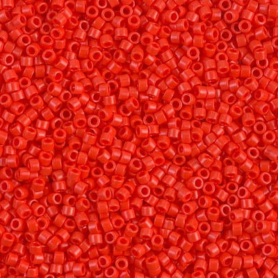 Miyuki Delica Bead 11/0, DB0727, Opaque Vermillion Red, 50 grams