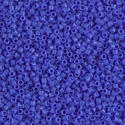 Miyuki Delica Bead 11/0, DB1138, Opaque Cyan Blue, 50 grams
