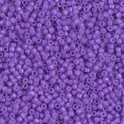 Miyuki Delica Bead 11/0, DB1379, Dyed Opaque Red Violet, 50 grams