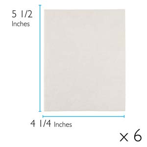 Lacy's Stiff Stuff 4.25 x 5.5 inches Beading Foundation, White (6 sheets)