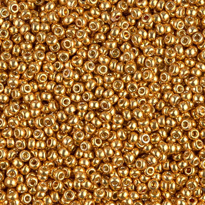 Miyuki 11 Round Seed Bead, 11-4203, Duracoat Galvanized Yellow Gold, 13 grams