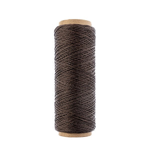 Gudebrod Waxed Thread 3ply Made In USA 500ft (152.4m) Spool 0.38mm (0.015in), Dk Beige