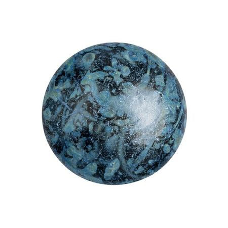 Cabochans Par Puca®, CAB18-2398-65325, Metallic Matte Blue Spotted