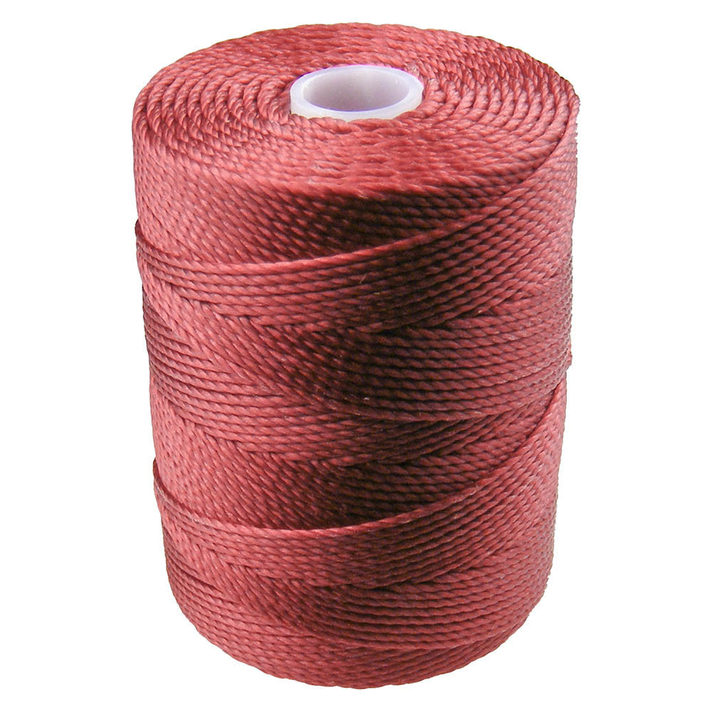 C-LON Bead Cord, Venetian Red - 0.5mm, 92 Yard Spool - Barrel of Beads