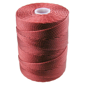 C-LON Bead Cord, Venetian Red - 0.5mm, 92 Yard Spool - Barrel of Beads