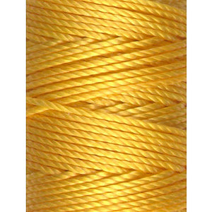 C-Lon Tex 400 Heavy Weight Bead Cord, Golden Yellow - 1.0mm, 36 Yard Spool - Barrel of Beads