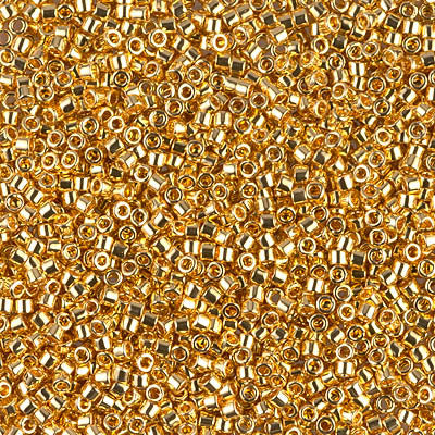 Miyuki Delica Bead 11/0 - DB0031 - 24kt Gold Plated - Barrel of Beads