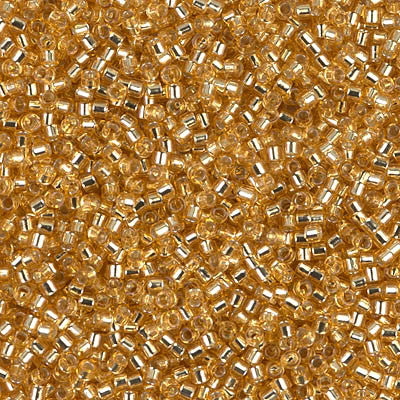 Miyuki Delica Bead 11/0 - DB0042 - Silver Lined Gold - Barrel of Beads