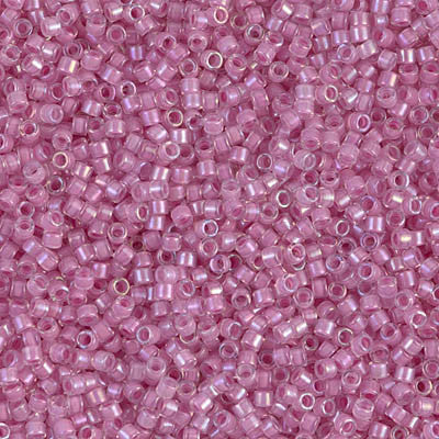 Miyuki Delica Bead 11/0 - DB0072 - Orchid Lined Crystal Luster - Barrel of Beads
