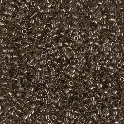 Miyuki Delica Bead 11/0 - DB0123 - Transparent Smoky Olive Luster - Barrel of Beads
