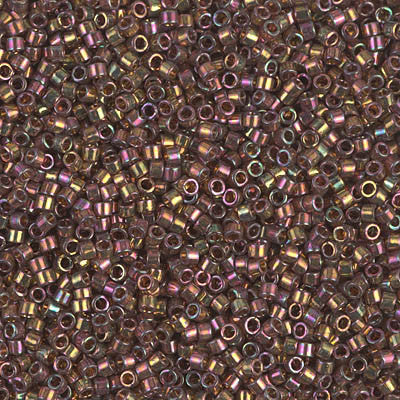 Miyuki Delica Bead 11/0 - DB0126 - Cinnamon Rainbow Gold Luster - Barrel of Beads