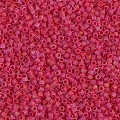 Miyuki Delica Bead 11/0 - DB0362 - Matte Opaque Red Luster - Barrel of Beads