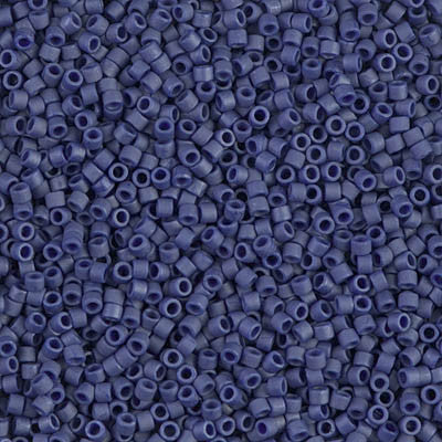 Miyuki Delica Bead 11/0 - DB0377 - Matte Metallic Royal Blue - Barrel of Beads