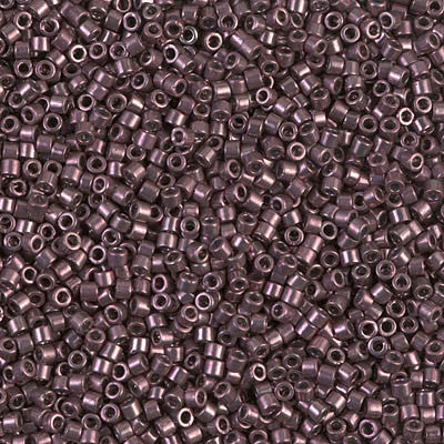 Miyuki Delica Bead 11/0 - DB0454 - Galvanized Smoky Amethyst - Barrel of Beads