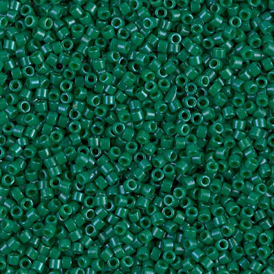 Miyuki Delica Bead 11/0 - DB0656 - Dyed Opaque Green - Barrel of Beads