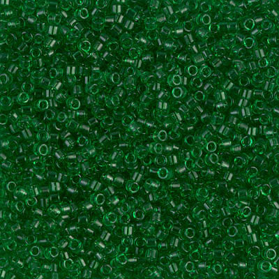 Miyuki Delica Bead 11/0 - DB0705 - Transparent Green - Barrel of Beads