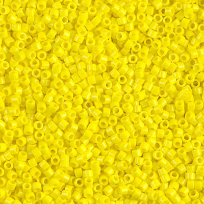 Miyuki Delica Bead 11/0 - DB0721 - Opaque Yellow - Barrel of Beads