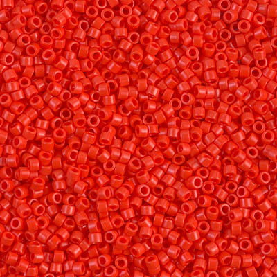 Miyuki Delica Bead 11/0 - DB0727 - Opaque Vermillion Red - Barrel of Beads