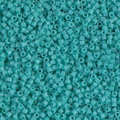 Miyuki Delica Bead 11/0 - DB0729 - Opaque Turquoise Green - Barrel of Beads