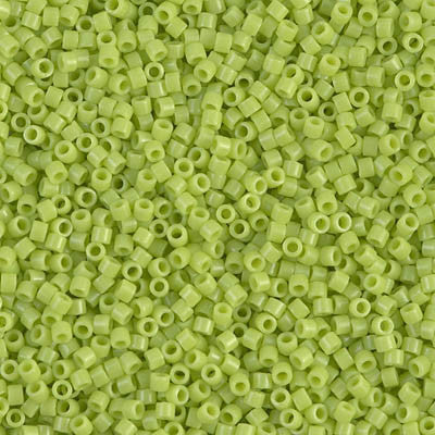 Miyuki Delica Bead 11/0 - DB0733 - Opaque Chartreuse - Barrel of Beads