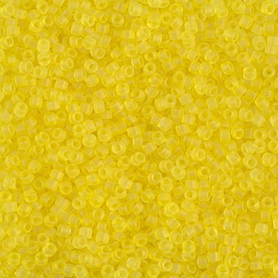 Miyuki Delica Bead 11/0 - DB0743 - Matte Transparent Yellow - Barrel of Beads