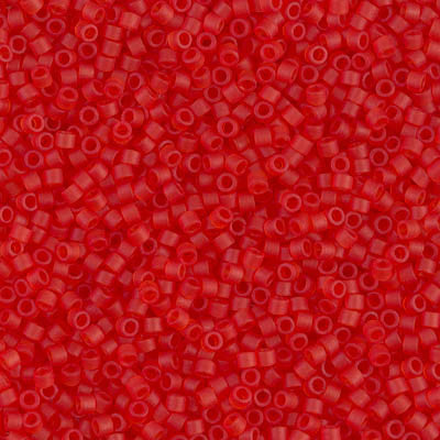 Miyuki Delica Bead 11/0 - DB0745 - Matte Transparent Red Orange - Barrel of Beads