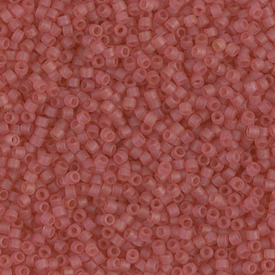 Miyuki Delica Bead 11/0 - DB0778 - Dyed Semi-Frosted Transparent Dark Rose - Barrel of Beads