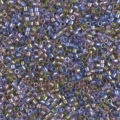 Miyuki Delica Bead 11/0 - DB0986 - Sparkling Lined Majestic Mix (purple - Barrel of Beads