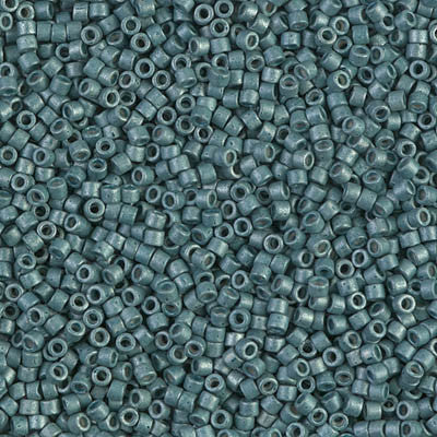 Miyuki Delica Bead 11/0 - DB1172 - Galvanized Matte Dark Aqua - Barrel of Beads