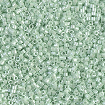 Miyuki Delica Bead 11/0 - DB1536 - Opaque Light Mint Ceylon - Barrel of Beads