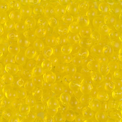 Miyuki 3.4mm Drop Bead, Transparent Yellow, 5 grams