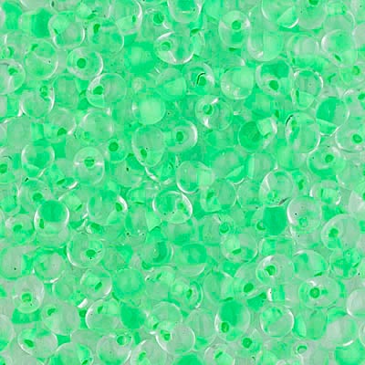 Miyuki 3.4mm Drop Bead, Mint Green Lined Crystal, 5 grams
