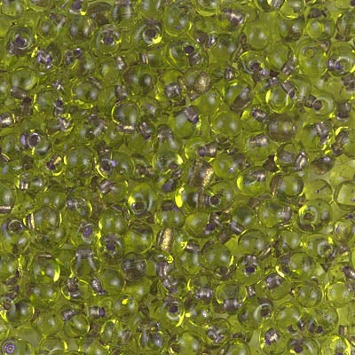 Miyuki 3.4mm Drop Bead, Sparkling Bronze Lined Chartreuse, 5 grams