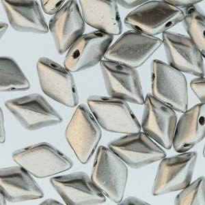 GemDuo 2-Hole Diamond Shaped Bead, Bronze Aluminum , GD0003-01700, 7.5 grams