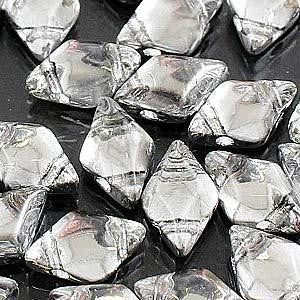 GemDuo 2-Hole Diamond Shaped Bead, Crystal Labrador , GD0003-27001, 7.5 grams