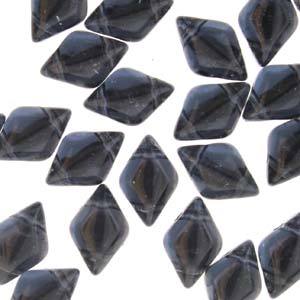 GemDuo 2-Hole Diamond Shaped Bead, Backlit Montana, GD3033-27002, 7.5 grams