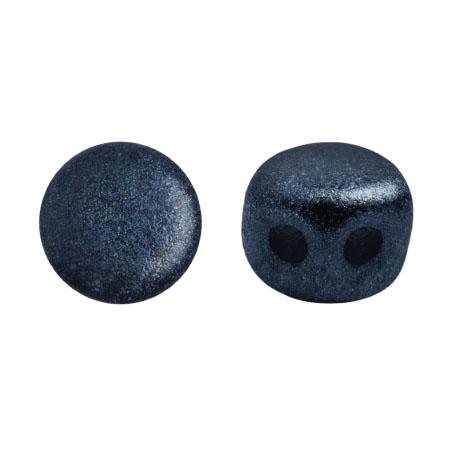 Kalos® Par Puca®, 2 Hole Bead, Metallic Matte Dark Blue, 10 grams