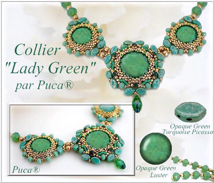 Lady Green Necklace - pattern