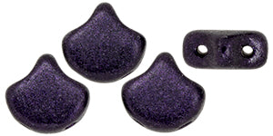 Ginko Beads, Metallic Suede Dark Purple, 8 grams