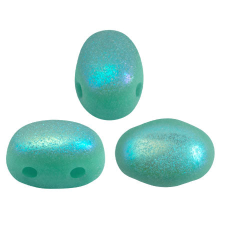 Samos® Par Puca®, SMS-6313-28701M, Opaque Green Turquoise Matte AB, 10 grams