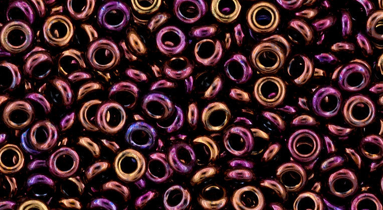 Toho Demi Round 8/0 Seed Bead, Higher-Metallic Amethyst, TN-08-502 - Barrel of Beads