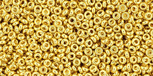 Toho Demi Round 11/0 Seed Bead, Metallic-Gold, TN-11-712 - Barrel of Beads