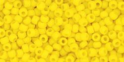 Toho 11/0 Round Japanese Seed Bead, TR11-42BF, Opaque Frost Sunshine - Barrel of Beads