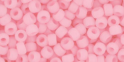 Toho 8/0 Round Japanese Seed Bead, TR8-145F, Ceylon Frosted Innocent Pink, 17 grams