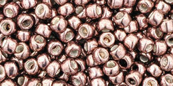 Toho 8/0 Round Japanese Seed Bead, TR8-556, Galvanized Mauve - Barrel of Beads