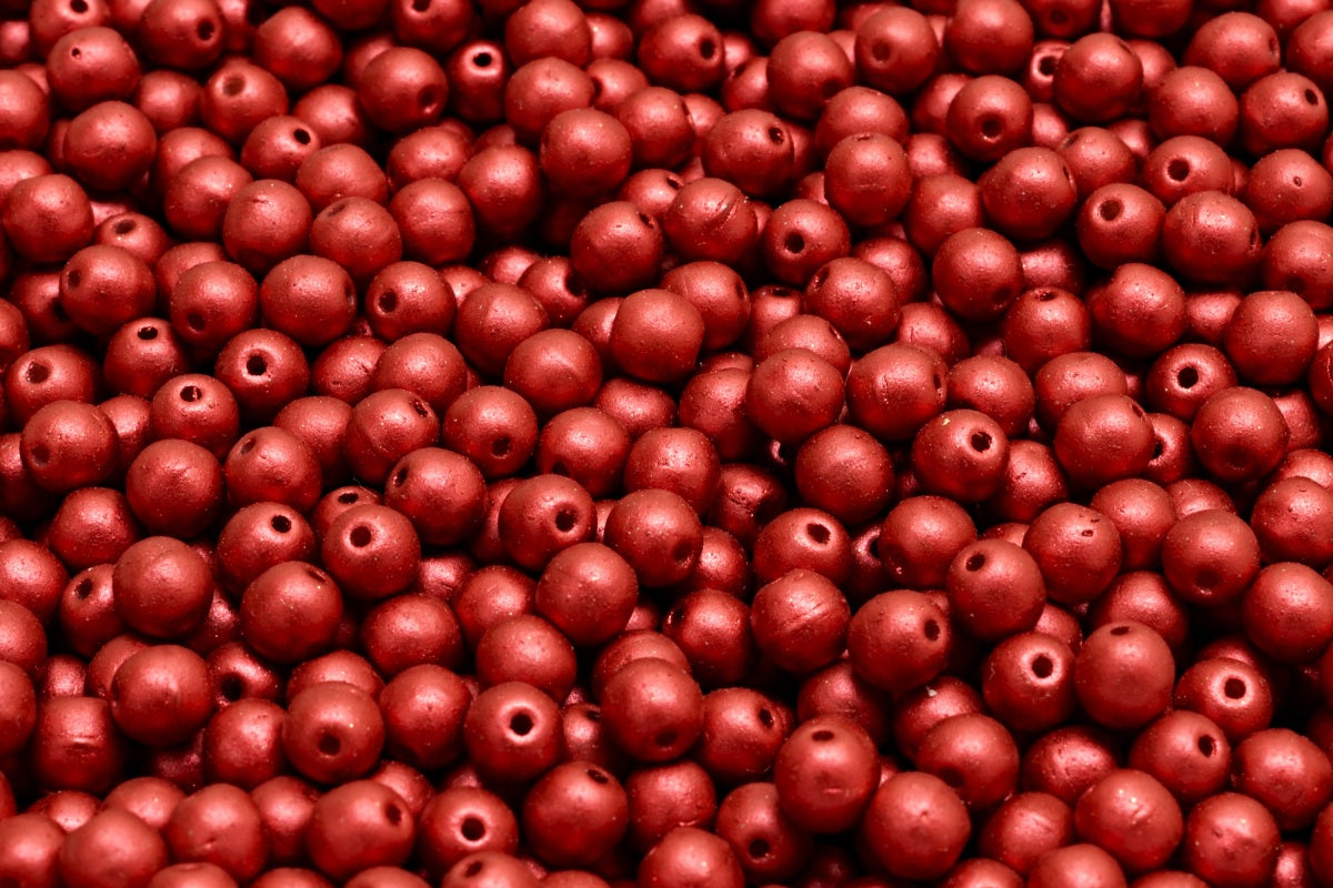 4mm Druk Beads (Round Glass Beads from Czech Republic)