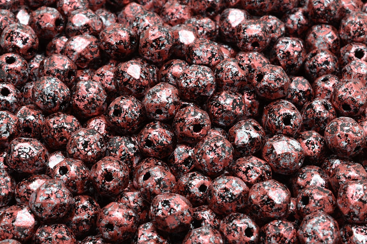 6mm Czech Fire Polished Glass Beads